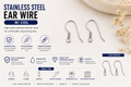 Stainless Steel Ear Wires - Coil