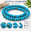 Egyptian Turquoise Rondelle Beads 4mm  AA Grade